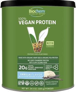 Biochem Vegan Protein Powder- 20g Pure Plant-Based Protein per Serving
