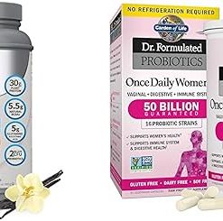 Garden of Life Organic Vegan Sport Protein Powder & Dr. Formulated Women’s Probiotics Once Daily- 16 Strains