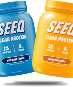 SEEQ Clear Protein Bundle (Clear Whey Protein Isolate Blue Razz Freeze + Mango Pineapple)