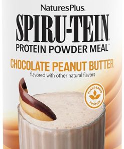 Natures Plus SPIRU-TEIN Shake – Chocolate Peanut Butter – 2.3 lbs- Spirulina Protein Powder – Plant Based Meal Replacement