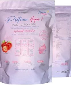 Lipotransfer Protein Stage 1 My New Silhouette is an Isolated whey Protein Powder with Collagen That Helps to Maintain transferred Fat (Strawberry)