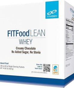 XYMOGEN FIT Food Lean Whey No Added Sugar- No Stevia – BioActive Whey Protein Powder with Natural Immunoglobulins – Supports Healthy Body Composition