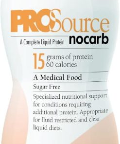 Liquid Collagen Peptides Type I- III 15 Grams Protein per Oz. |Prosource NoCarb Berry Punch Bottle Medtrition|