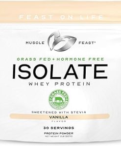 Muscle Feast Isolate + Creatine Bundle: 1 Whey Protein Isolate (Vanilla- 2lb) + 1 Creatine Powder (Unflavored 2