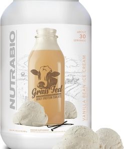 NutraBio Grass Fed Whey Isolate Protein Powder – 25G of Protein Per Scoop – Sugar Free Natural Lean Muscle Protein Supplement – Vanilla Bean- 2 Pounds- 29 Servings.