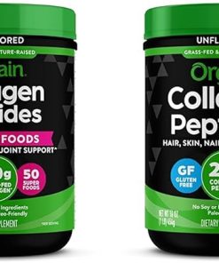 Orgain Hydrolyzed Collagen Powder + 50 Organic Superfoods- 20g Grass Fed Collagen Peptides & Hydrolyzed Collagen Peptides Powder
