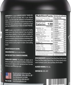 Grass-Fed Whey Protein Powder Supplement | 2 Lb (907 G) | Non 2