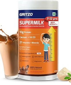 SUP SuperMilk Height+ (7-12y Boys)- 10g Protein Powder (Double Chocolate