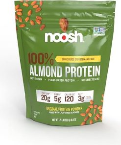 NOOSH Plant Based Almond Protein Powder Unflavored 35 Gram – Vegan- All Natural Ingredients