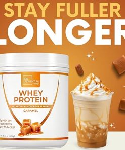 Whey Isolate Protein Powder – Low Carb Protein Powder for Women – Sweetened with Stevia Whey Isolate Protein for Muscle Growth – Natural Clean Protein Powder (Caramel- 15 Servings) 2