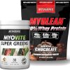 Myogenix Myovite Supergreens Supplement Powder Myolean Whey Protein – Chocolate- 5 LBS
