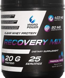 Hydro Power Clear Whey Protein Recovery Mix – Tropical Punch Flavor