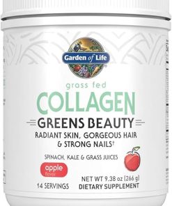 Garden of Life Grass Fed Collagen Greens Beauty Powder – Apple- 14 Servings