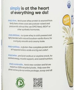Simply Teras Bourbon Vanilla Flavor Pure Whey Protein Powder- Lactose Free 2