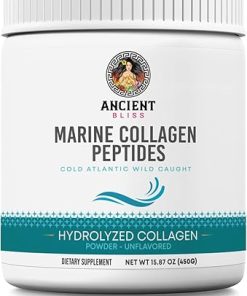 Ancient Bliss Wild-Caught Marine Fish Collagen Peptides Powder- Flavorless Collagen Protein Supplement with Type 1