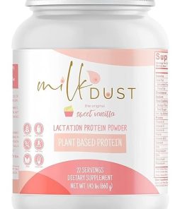 MILK DUST Protein Powder 660g | Breastfeeding Powder for Nursing Moms | Lactation Support Pea Powder | Vegan & Dairy-Free | Sweet Vanilla | 22 Servings (Vanilla.)