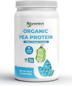 Vegan Vanilla Flavored Plant-Based Pea Protein (2lbs) | Non-GMO- Certified Organic