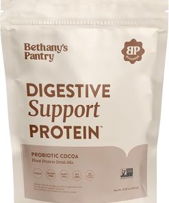 BETHANY’S PANTRY Digestive Support Protein – Probiotics for Digestive Health – Cocoa – Clean Lean Protein – Premium Vegan Pea Protein Powder – Plant Based – 20 Servings- 1lb (Pack of 1)