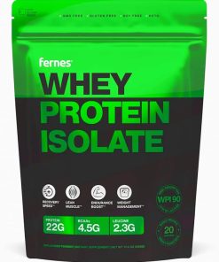 100% Grass-Fed Whey Protein Isolate Powder for Women & Men 22g with 4.5g BCAAs Non