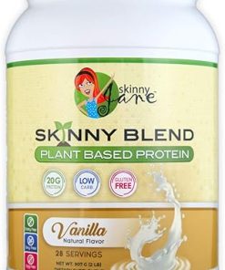 Skinny Blend | Best Tasting Plant Based Protein Shake | Vegan Powder | Low Carbs Keto Friendly | Non GMO | No Soy- Gluten