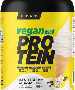 Vegan Protein by HTLT | Plant Based Protein Powder | Pea & Rice Protein Powder Blend | for High-Protein Shakes and Baked Treats- (Vanilla Ice Cream)