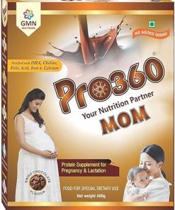 MOM Protein Powder Nutritional Supplement for Pregnant & Lactating Women – Complete Maternal Nutrition During Pregnancy – Swiss Chocolate Flavor – 400G