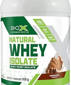BioX Natural Whey Isolate | Natural Whey Isolate Protein Powder | Formulated with Natural Flavours & Sweeteners | 28g Protein- Sugar Free