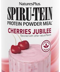NaturesPlus SPIRU-TEIN- Cherries Jubilee – 2.1 lbs – Plant-Based Protein Powder – Vegetarian