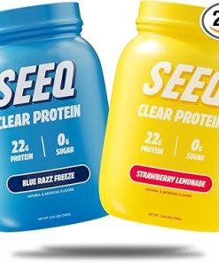 SEEQ Clear Protein Bundle (Clear Whey Protein Isolate Blue Razz Freeze + Strawberry Lemonade)