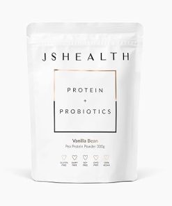 JSHealth Vegan Pea Protein Powder with Probiotics – Vanilla Bean Flavor – Gluten Free- Non GMO