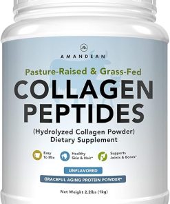 AMANDEAN Collagen Peptides Powder 1kg. Grass-Fed- Enzymatically Hydrolyzed