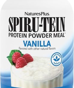 Natures Plus SPIRU-TEIN- Vanilla – 4 lbs – Plant-Based Protein Shake – Non-GMO