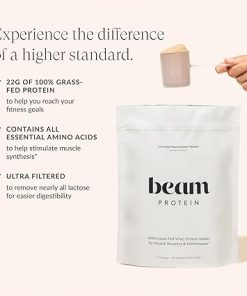 Beam Grass Fed Whey Protein Powder – Chocolate Peanut Butter- 12 Servings 2