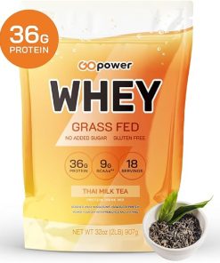 GOPOWER Whey Protein Powder- with BCAAs