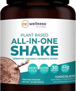 Reignite Wellness by JJ Virgin | Chocolate Plant-Based All-in-One Shake | Plant Protein Powder- Vitamins