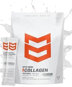 MTN OPS Collagen Protein Powder On-The-Go Packs- 30 Packs per Bag of Unflavored