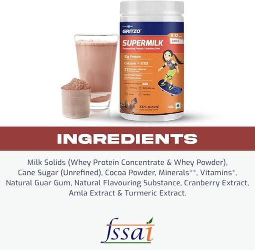 SuperMilk 8-12y (Girls)- Kids Nutrition & Health Drink - Image 2