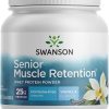 Swanson Senior Muscle Retention Protein Powder Vanilla 1.06 lb (480 g) Pwdr