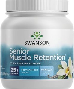Swanson Senior Muscle Retention Protein Powder Vanilla 1.06 lb (480 g) Pwdr