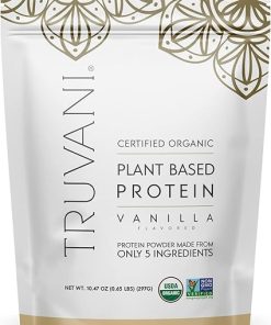 Truvani Vegan Pea Protein Powder | Vanilla | 20g Organic Plant Based Protein | 10 Servings | Keto | Gluten & Dairy Free | Low Carb | No Added Sugar
