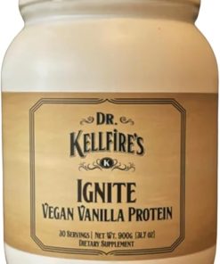 Dr. Kellfire’s Vegan Vanilla Protein Powder- 22g Plant Based Protein for Shakes and Smoothies 2