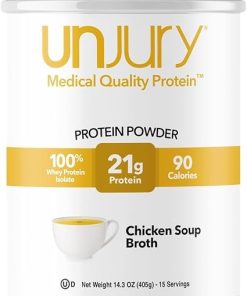 Whey Protein Powder | Chicken Soup Flavored High Protein Soup | 21g 100% Whey Isolate Protein Powder | Low Carb and Sugar Free | Gluten Free | Certified Kosher | 15 Servings