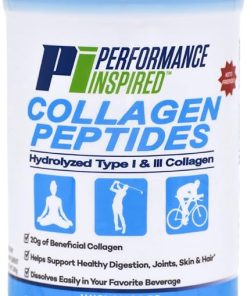 PERFORMANCE INSPIRED Nutrition Hydrolyzed Collagen Peptides Powder – 18g Protein – Type I & III Collagen – Joint- Skin