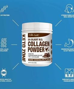 Divine Health Dr. Colbert MD Hydrolyzed Collagen Powder | Chocolate Flavor | Type I- II 2