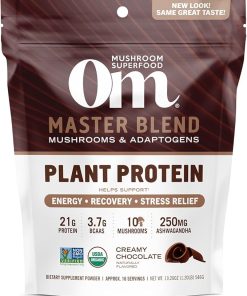 OM MUSHROOM SUPERFOOD Master Blend Plant-Based Protein Powder- 19.26 Ounce 2