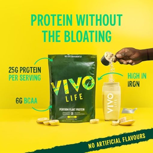 Vivo life Perform Plant Protein Powder - Strawberry & Vanilla- Vegan - Image 2