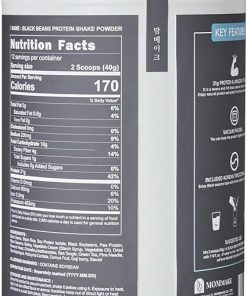 Black Beans Protein Shake Powder 1.10lb(500g) Black Sesame 21g of Plant Based Protein (500g) 2