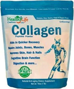 Collagen Peptides Powder (Hydrolyzed Grass Fed) 16oz – for Healthy Gut- Joints