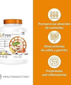 G Free – Vegan Protein Powder with Ginger and Turmeric- Food Supplement Based on Vitamins and Minerals 2