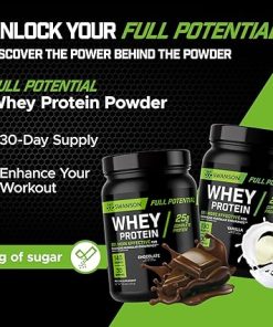 Swanson Full Potential Whey Protein – Vanilla Flavor- Protein Powder for Muscle Building and Recovery – 25 g 2